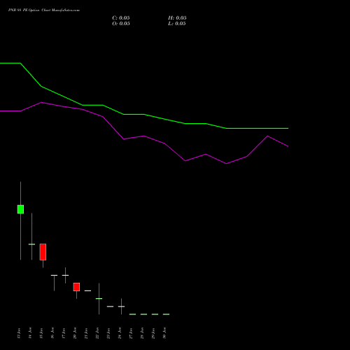 PNB 88 PE PUT indicators chart analysis Punjab National Bank options price chart strike 88 PUT