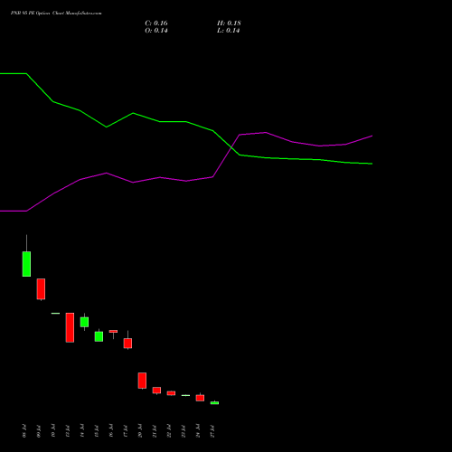 PNB 95 PE (PUT) 25 August 2026 options price chart analysis Punjab National Bank 
