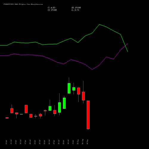 PNBHOUSING 1000 PE (PUT) 25 August 2026 options price chart analysis Pnb Housing Fin Ltd. 