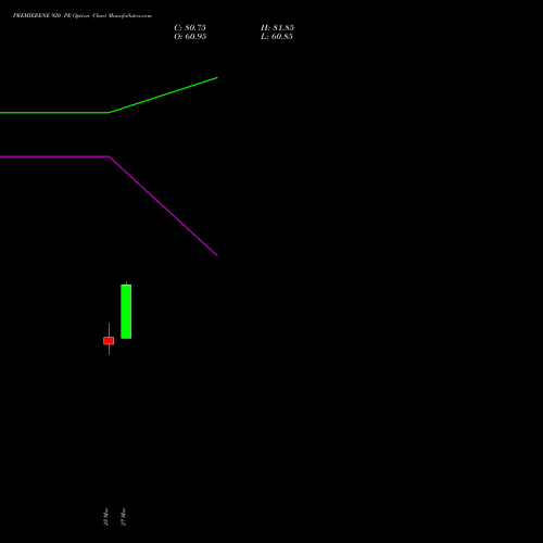 PREMIERENE 920 PE (PUT) 28 April 2026 options price chart analysis Premier Energies Limited 