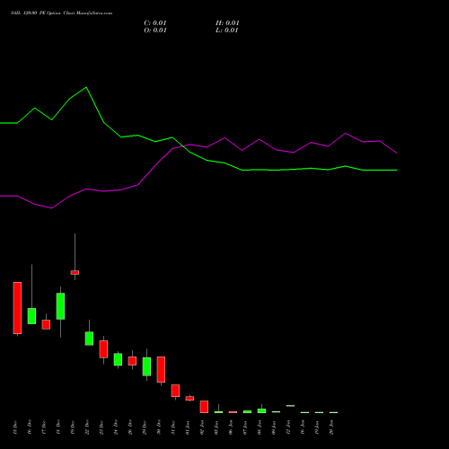 SAIL 120.00 PE (PUT) 27 January 2026 options price chart analysis Steel Authority of India Limited 