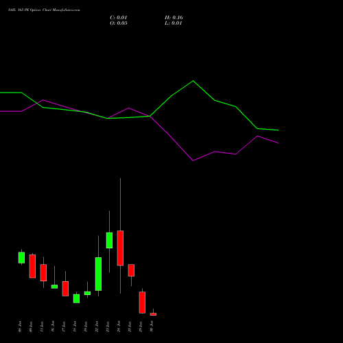 SAIL 165 PE (PUT) 30 June 2026 options price chart analysis Steel Authority of India Limited 