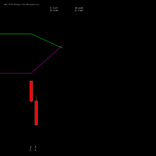 SAIL 177.50 PE (PUT) 29 September 2026 options price chart analysis Steel Authority of India Limited 