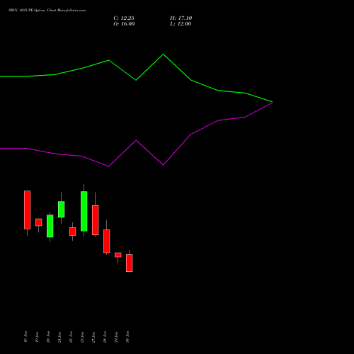 SBIN 1035 PE (PUT) 24 February 2026 options price chart analysis State Bank of India 