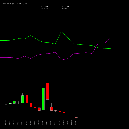 SBIN 995 PE (PUT) 24 February 2026 options price chart analysis State Bank of India 