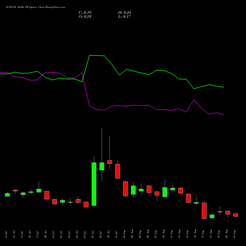 SUZLON 46.00 PE (PUT) 25 August 2026 options price chart analysis Suzlon Energy Limited 