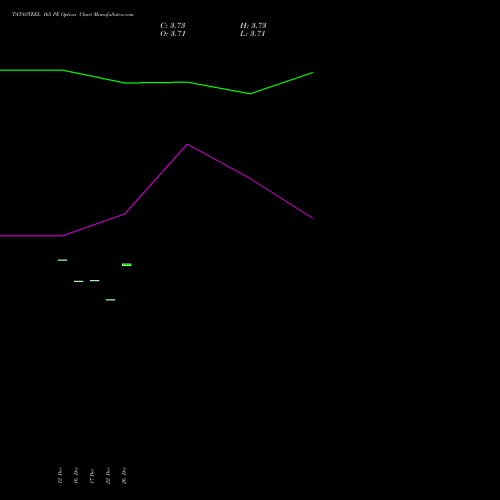 TATASTEEL 165 PE (PUT) 24 February 2026 options price chart analysis Tata Steel Limited 