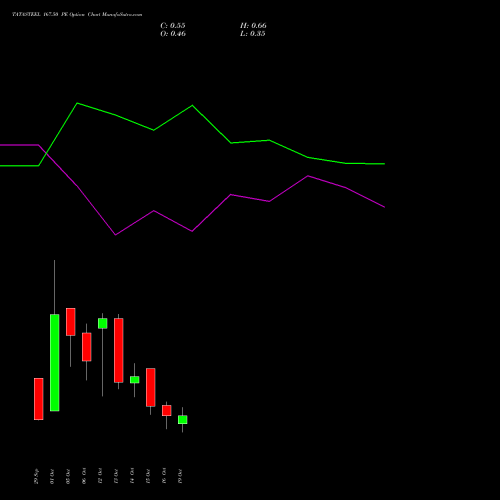 TATASTEEL 167.50 PE (PUT) 27 October 2026 options price chart analysis Tata Steel Limited 