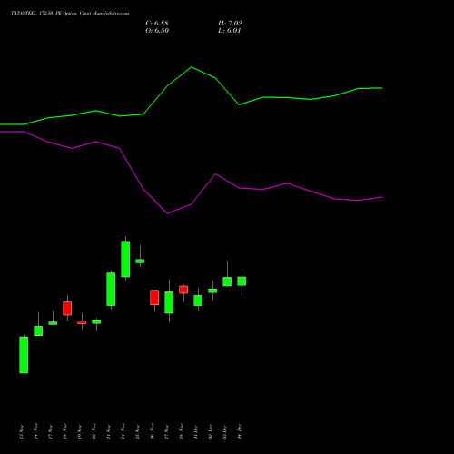 Live TATASTEEL 172.50 PE (PUT) 30 December 2025 options price chart analysis Tata Steel Limited 