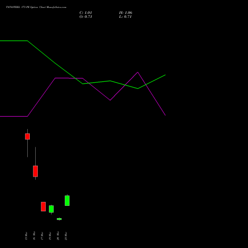 TATASTEEL 173 PE (PUT) 30 March 2026 options price chart analysis Tata Steel Limited 