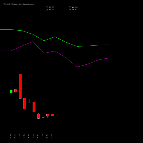 TCS 3380 CE (CALL) 24 February 2026 options price chart analysis Tata Consultancy Services Limited 