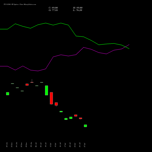 TCS 2380 PE (PUT) 28 July 2026 options price chart analysis Tata Consultancy Services Limited 