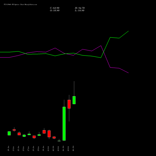 TCS 2940 PE (PUT) 24 February 2026 options price chart analysis Tata Consultancy Services Limited 