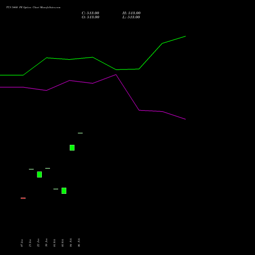 TCS 3460 PE (PUT) 24 February 2026 options price chart analysis Tata Consultancy Services Limited 