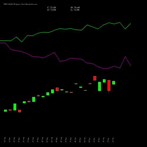 TMPV 380.00 PE (PUT) 29 September 2026 options price chart analysis Tata Motors Pass Veh Ltd 