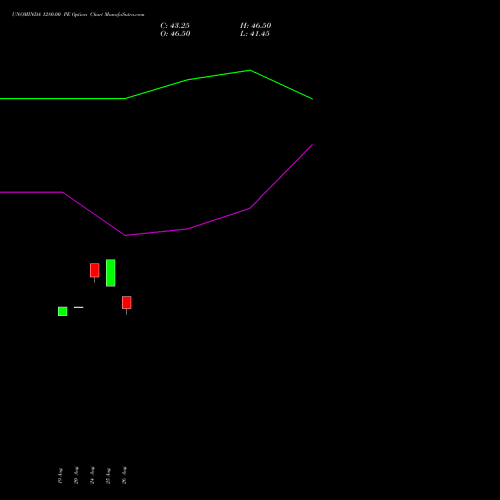 UNOMINDA 1280.00 PE (PUT) 29 September 2026 options price chart analysis Uno Minda Limited 