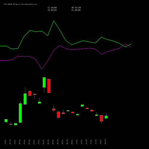 UPL 800.00 PE (PUT) 24 February 2026 options price chart analysis UPL Limited 