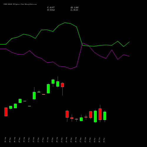 VMM 100.00 PE (PUT) 29 September 2026 options price chart analysis Vishal Mega Mart Limited 