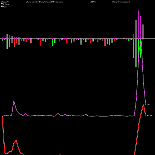 PVM Price Volume Measure charts Bang Overseas Limited BANG share NSE Stock Exchange 