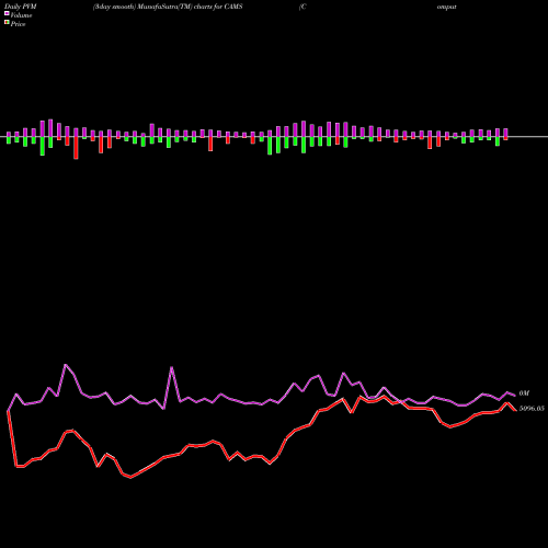 PVM Price Volume Measure charts Computer Age Mngt Ser Ltd CAMS share NSE Stock Exchange 