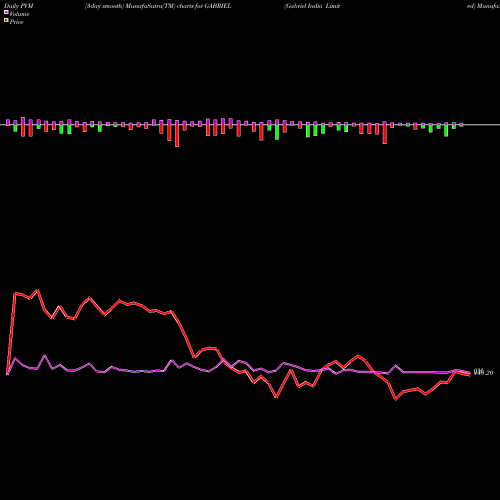 PVM Price Volume Measure charts Gabriel India Limited GABRIEL share NSE Stock Exchange 