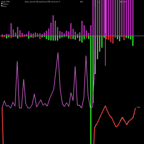 PVM Price Volume Measure charts PAE Limited PAEL share NSE Stock Exchange 