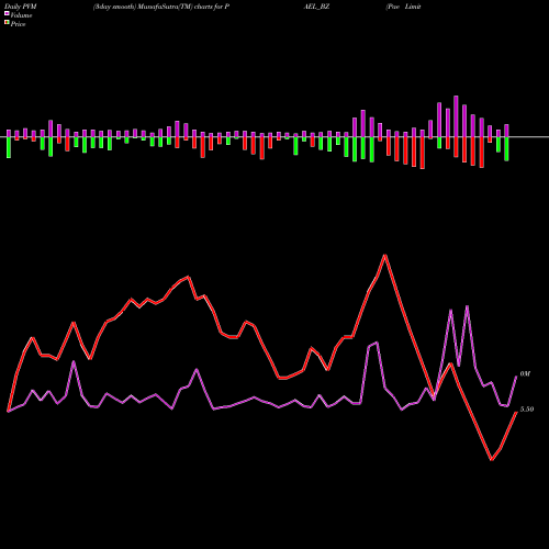 PVM Price Volume Measure charts Pae Limited PAEL_BZ share NSE Stock Exchange 