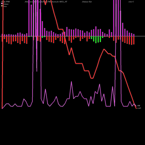 PVM Price Volume Measure charts Salasar Exterior Cont Ltd SECL_ST share NSE Stock Exchange 