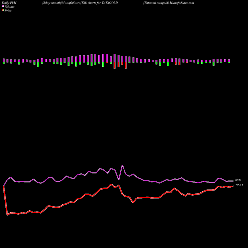 PVM Price Volume Measure charts Tataaml-tatagold TATAGOLD share NSE Stock Exchange 