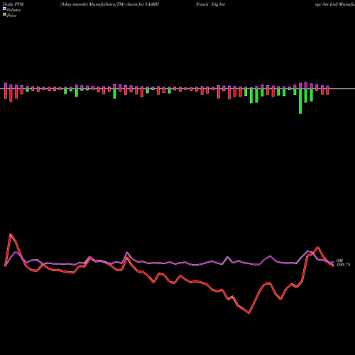 PVM Price Volume Measure charts Yaarii Dig Integr Ser Ltd YAARII share NSE Stock Exchange 
