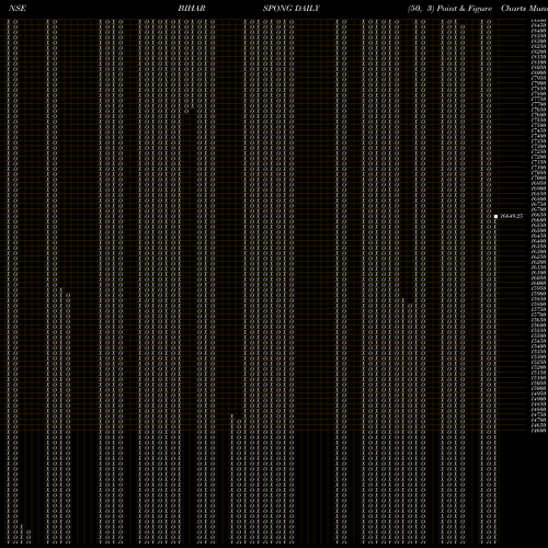 Free Point and Figure charts Bihar Sponge BIHARSPONG share NSE Stock Exchange 
