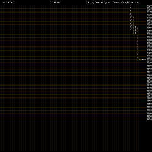 Free Point and Figure charts Elcid Investments Ltd. ELCIDIN share NSE Stock Exchange 