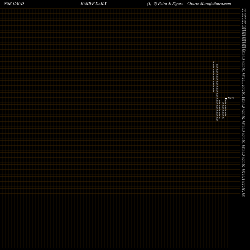 Free Point and Figure charts Gaudium Ivf N Women H L GAUDIUMIVF share NSE Stock Exchange 