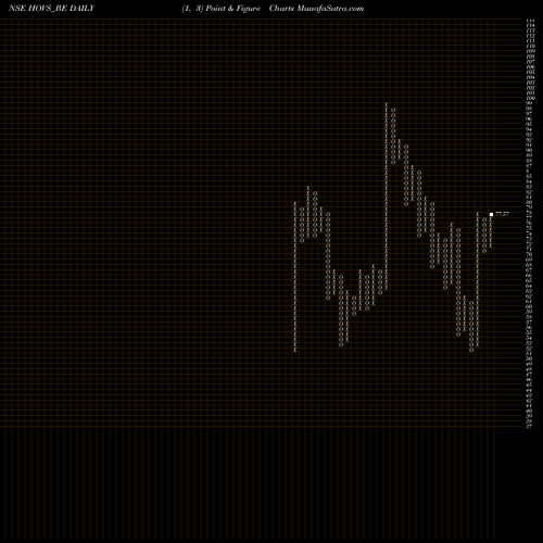 Free Point and Figure charts Hov Services Ltd HOVS_BE share NSE Stock Exchange 