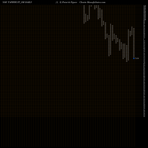 Free Point and Figure charts Tapi Fruit Processing Ltd TAPIFRUIT_SM share NSE Stock Exchange 
