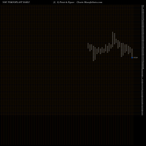 Free Point and Figure charts Tokyo Plast International Limited TOKYOPLAST share NSE Stock Exchange 