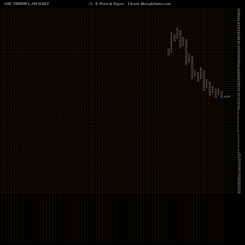 Free Point and Figure charts Tridhya Tech Limited TRIDHYA_SM share NSE Stock Exchange 