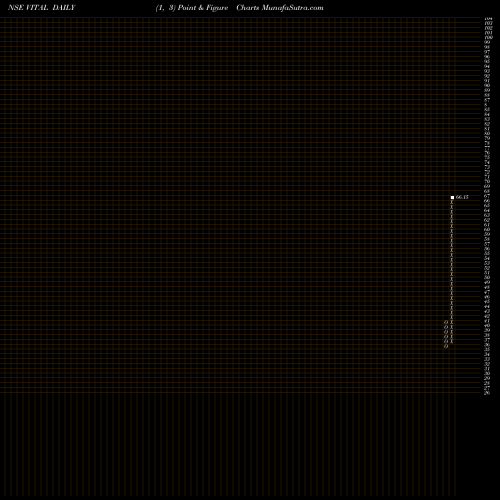 Free Point and Figure charts Vital Chemtech Limited VITAL share NSE Stock Exchange 