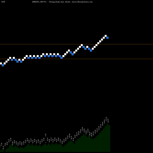 Free Renko charts Grill Splendour Ser Ltd BIRDYS_SM share NSE Stock Exchange 
