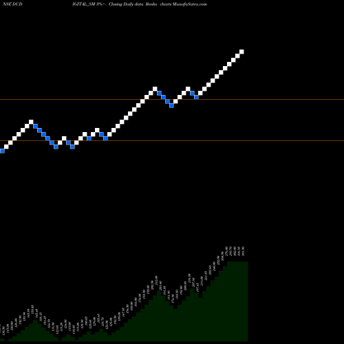 Free Renko charts Du Digital Technolog Ltd DUDIGITAL_SM share NSE Stock Exchange 