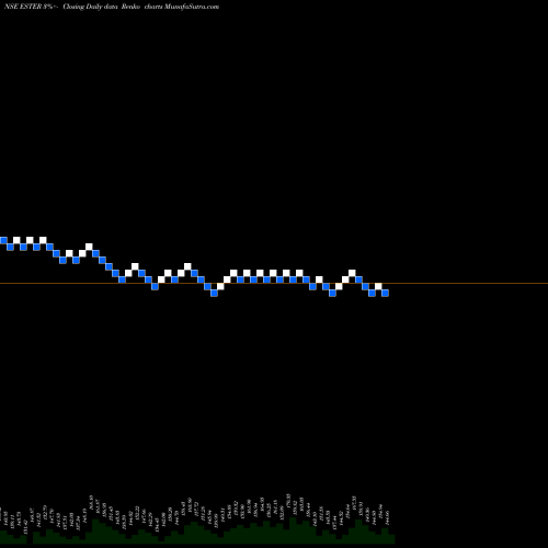 Free Renko charts Ester Industries Limited ESTER share NSE Stock Exchange 