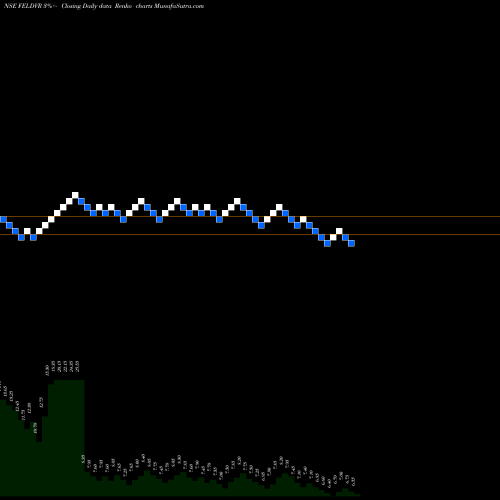Free Renko charts Future Ent. DVR FELDVR share NSE Stock Exchange 