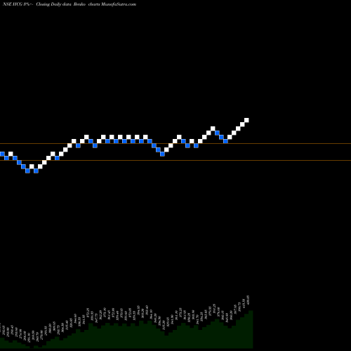 Free Renko charts Healthcare Glob. Ent. Ltd HCG share NSE Stock Exchange 