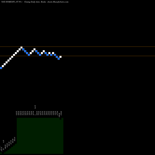 Free Renko charts Homesfy Realty Limited HOMESFY_ST share NSE Stock Exchange 