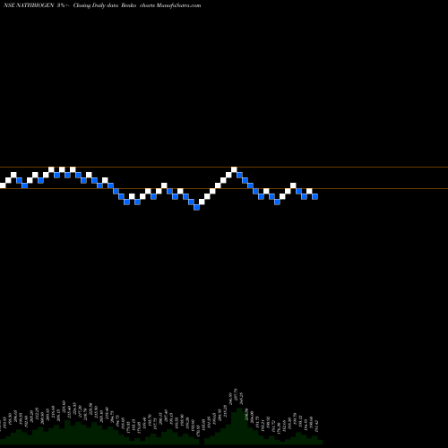 Free Renko charts Nath Bio-Genes (India) Limited NATHBIOGEN share NSE Stock Exchange 