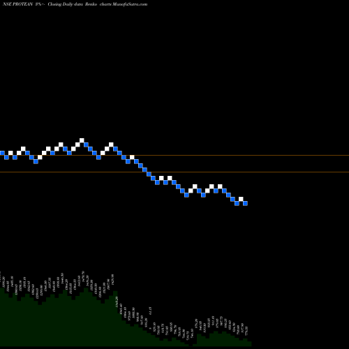 Free Renko charts Protean Egov Techno Ltd PROTEAN share NSE Stock Exchange 