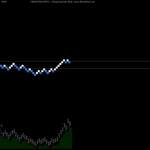 Free Renko charts Purple United Sales Ltd PURPLEUTED_SM share NSE Stock Exchange 