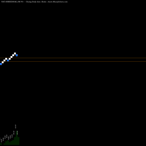 Free Renko charts Shreedhar Spinners Ltd SHREEDHAR_SM share NSE Stock Exchange 