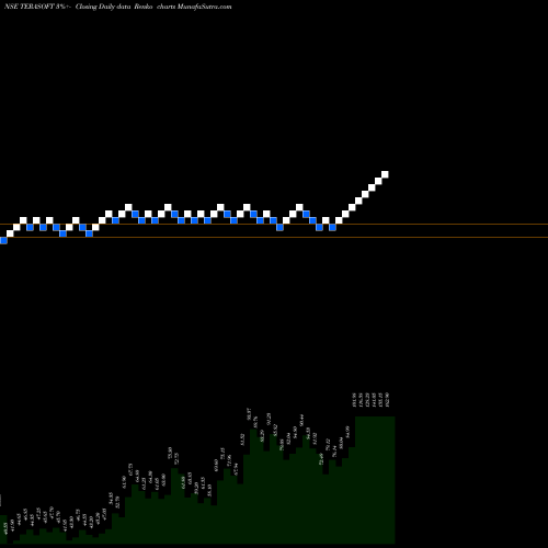 Free Renko charts Tera Software Limited TERASOFT share NSE Stock Exchange 