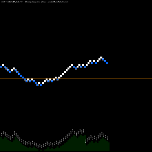 Free Renko charts Timescan Logistics Ind L TIMESCAN_SM share NSE Stock Exchange 